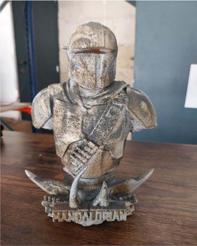 statut mandalorian - impression3d - fusion360 -modelisation3d